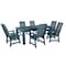 Highwood Usa Weatherly 7pc Rectangular Outdoor Patio Furniture Dining Set 84 x 42 AD-ST7WL1CO5AA-NBE - alternate 1